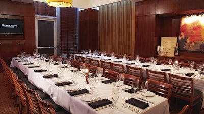Private Dining Room: The Sammy Davis Jr. Room accommodates up to 40 guests.