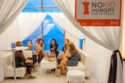 The new V.I.P. cabanas allowed larger groups to eat, entertain, and mingle at the tasting event.