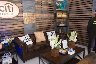Citi, one of the event's national presenting sponsors, set up a special lounge area for cardholders.