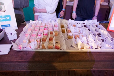 At the Sundae Parlor area, Sherry B Dessert Studio served ice cream sandwiches in different flavors including maraschino cherries and fluffernutter.