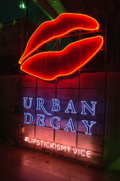 The event hashtag #lipstickismyvice was inspired by the after-dark theme.