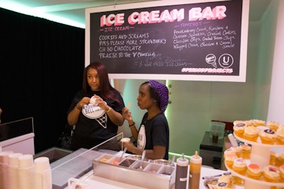 At the launch event, signature cocktails and PMS-approved snacks such as ice cream and cupcakes were served.