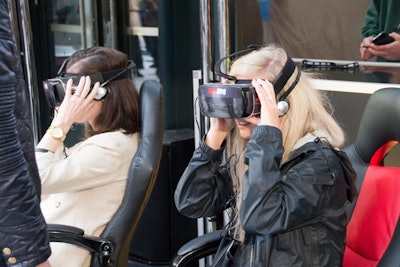 Guests were also able to experience AOL's virtual reality content; Autoblog allowed guests to get behind the wheel of some of the world’s most famous vehicles, experiencing 360-degree views of the cars.