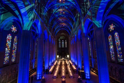 At Grace Cathedral’s Carnival Gala in 2015, Got Light played with the venue’s dramatic architecture.