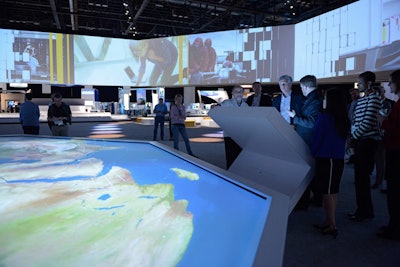 LMG created an interactive display, which used 4K projection, at SAP’s Sapphire Now in Orlando in May 2015.
