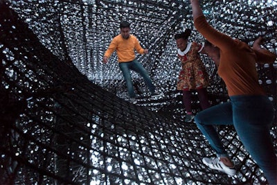 At this year’s TED Conference, Delta invited guests inside 'Ascend,' a 335-square-foot space filled with ropes.
