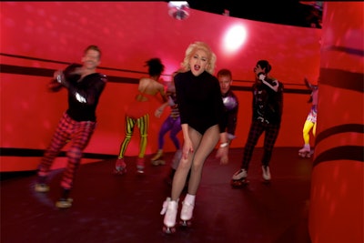 During the 58th annual Grammy Awards in February, the retailer partnered with Gwen Stefani to air a live concert commercial. Stefani performed against sets in Target’s red, white, and black hues.