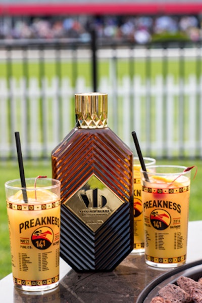 The Preakness' answer to the Kentucky Derby's mint julep is the Black-Eyed Susan cocktail, made with vodka, bourbon, and orange juice.