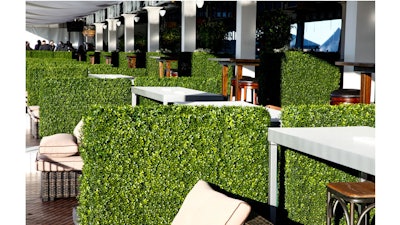 Create seating areas with boxwood hedges.