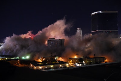 With confessions sealed inside, the Riviera imploded on June 14.