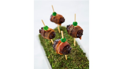Bacon-wrapped dates.