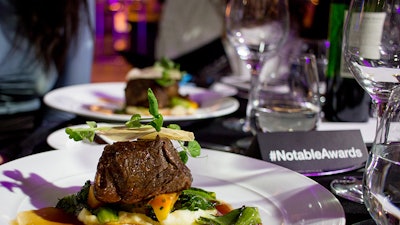 Beef short rib at the Notable Awards 2016