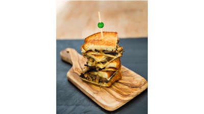 Grilled cheese and mushroom.