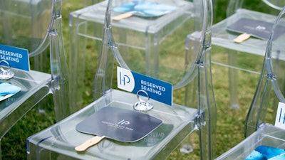 Ceremony seating in the Historic Park