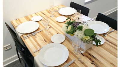 Ready for our guests to enjoy a meal.