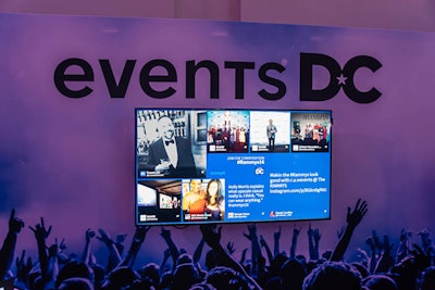 Events DC showcased a live feed of the social-media posts utilizing the event hashtag #RAMMYS16 on a flat screen in its custom lounge.