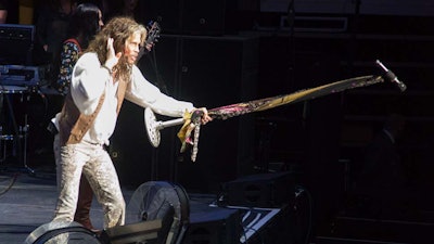 Headliner Steven Tyler delighted a private audience of 4,000 with his top hits.