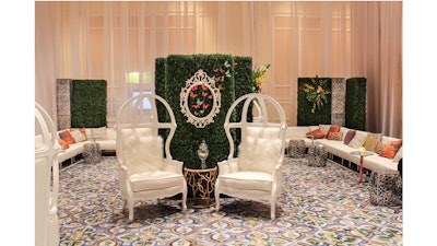 Dome chairs are the perfect eclectic centerpiece for an event.