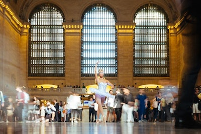 Three ballerinas representing the brand interacted with people in Grand Central Station and other locations around New York. The dancers handed out coupons for consumers to get an Elit cocktail at local bars and also distributed invitations to stop by the penthouse at the Marmara Park Avenue for a martini.