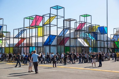 To create a fun, festival atmosphere at this year’s Google I/O, organizers used a variety of materials and colors to decorate the 10 tents that housed the breakout sessions.