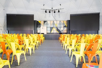 Breakout sessions took place in 10 fully enclosed stages around the event, with the smallest seating 100 people and the largest seating 1,200.