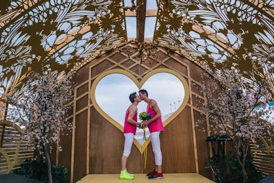 Among the Electric Daisy Carnival's 160 scheduled weddings this year was its first nationally recognized same-sex marriage ceremony.