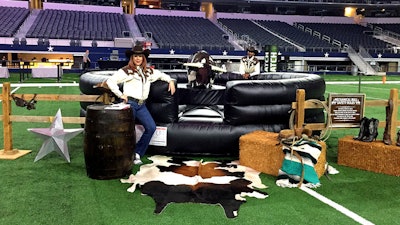 The mechanical bull at Game On.