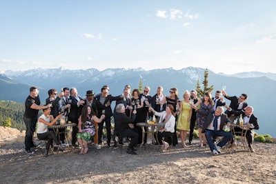 Chefs and Food & Wine staff gathered for a toast at the 2015 Food & Wine Classic in Aspen.
