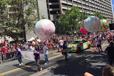 Lyft's Map Balloons