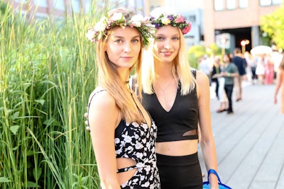 Mother Nature cooperated with the sunset party—the High Line's sixth such Summer Party. Rain tents were on hold as a contingency, but were not used.