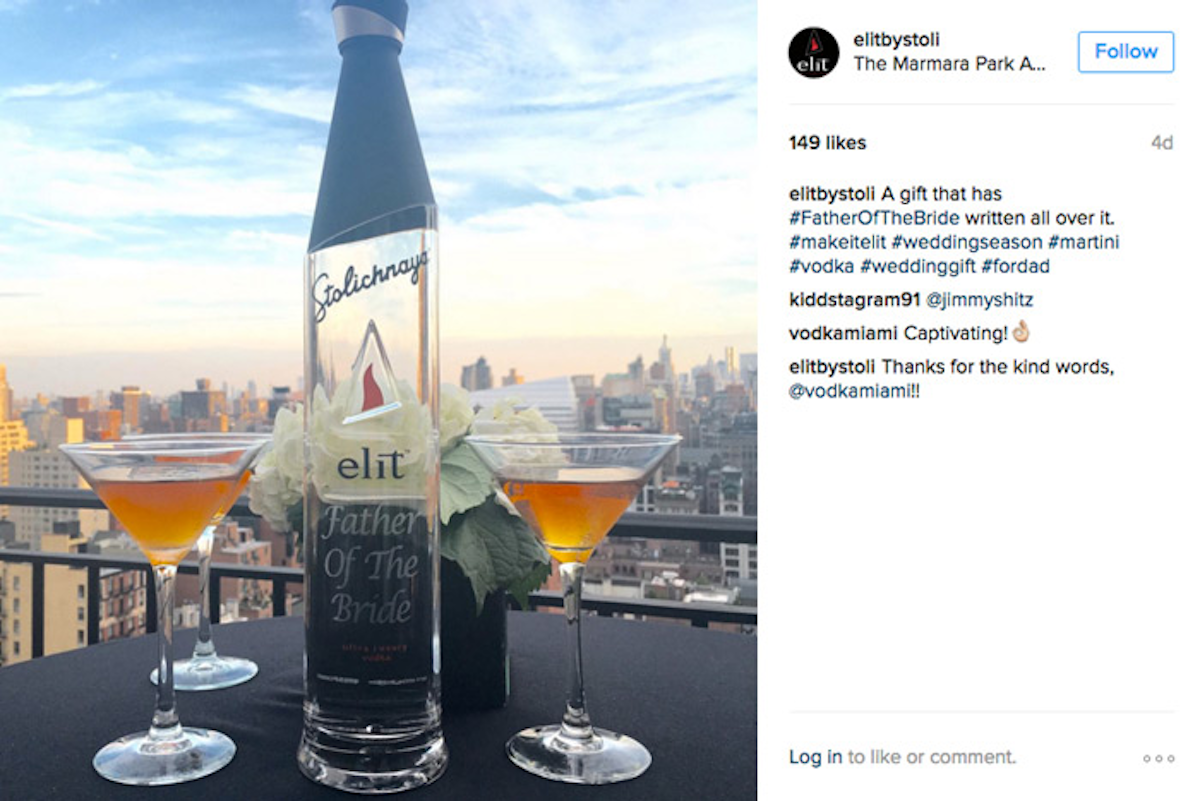 marketing idea from vodka elit bizbash