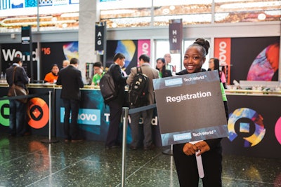 Event Strategy Group had about 30 minutes to move all 1,500 attendees through registration, according to company president Norm Aamodt.