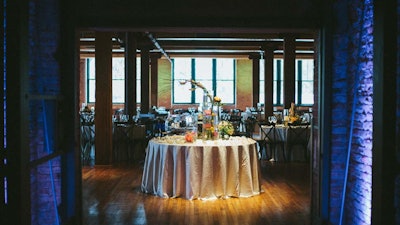 A wedding reception at the Bridgeport Art Center