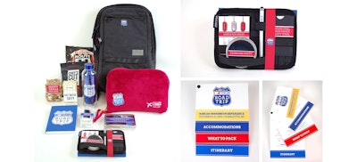 Gifting for NASCAR 'Road Trip' Immersion Experience included tools, essentials, and accessories for attendees.