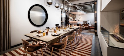 Private dining room at NeueHouse Hollywood