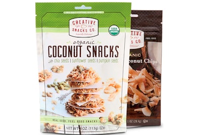 Coconut emerged as a popular flavor/ingredient at this year's show. Creative Snack Company's organic coconut snacks won the Sweet Snack category of the Sofi Awards.