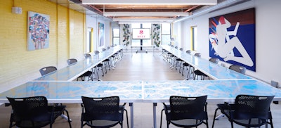 Imagine meetings in a sun-drenched loft optimized for meetings.