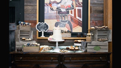 Dessert station in the Porch Room.