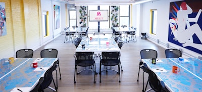 Pod-style breakouts are perfect for brainstorming sessions.