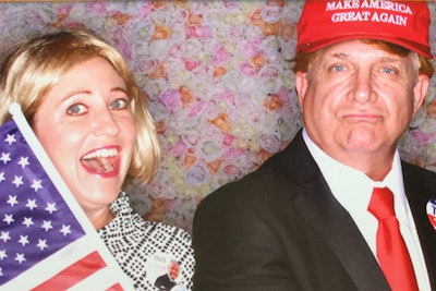 The real winners during this election season appear to be Hillary Clinton and Donald Trump impersonators, with almost seven times as many requests for the Donald as compared to Hillary, according to GigSalad, an online marketplace for booking talent that’s based in Springfield, Missouri. Candidate lookalikes, such as the duo pictured from Boca Raton, Florida, mingle with guests and even give speeches. In addition to the Hillary-Donald team, GigSalad also lists solo entertainers in various locations, with pricing from $200 to $5,000. All bookings are handled through the site.
