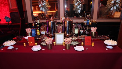 Hot chocolate station created for Maybelline Holiday Party