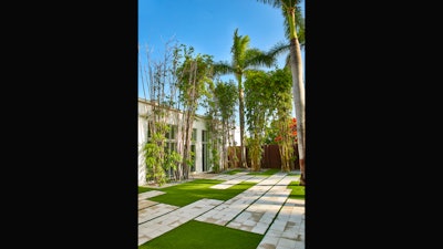 The Sacred Space’s Palm Grove courtyard.