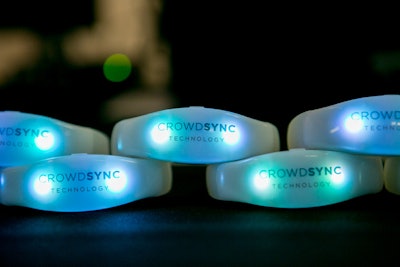 Crowdsync Technology's LED wristbands