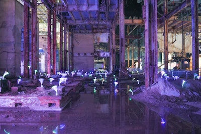 The festival used the natural state of the power plant to embrace the 'Today is the Future' theme.