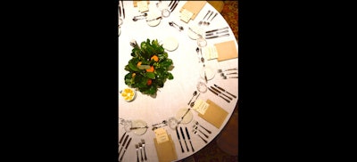 A simple table design for a celebrity chef competition featuring unique local ingredients.
