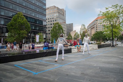 Olympic Day DC participants could learn fencing techniques from the National Capital Fencer’s Club.