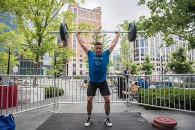 Weightlifting was one of the activities at Olympic Day DC, which had participating athletes from CH Fitness and Performance.