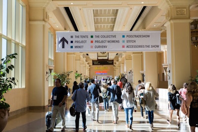 Universal, color-coded signage helped direct guests to the Magic shows.