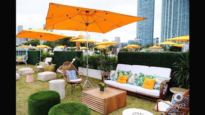 Veuve Clicquot Carnival setup