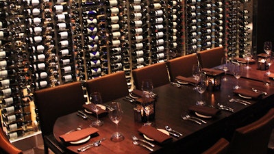 A wine V.I.P. private table